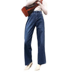 Jeans polyvalents gainants taille haute pour femme