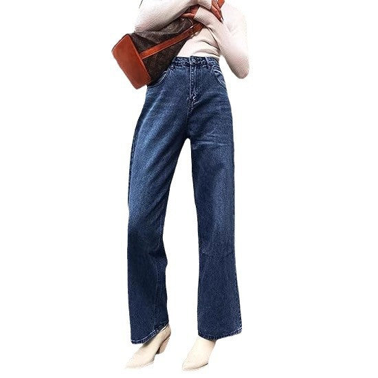 Jeans polyvalents gainants taille haute pour femme
