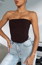 Gilet Caraco Court Uni Zippé Cintrée pour Femme