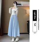 Robe Plissée Amincissante Taille Haute Évasée d'Été