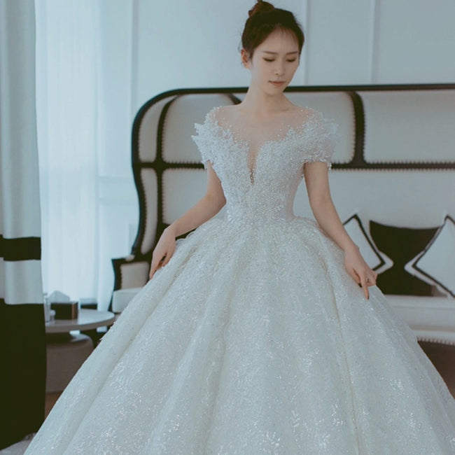 Robe de mariée bustier française Main Image