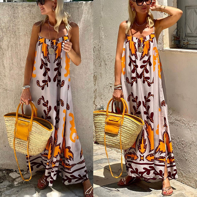 Robe de vacances décontractée pour femmes, style européen et américain Hover Image