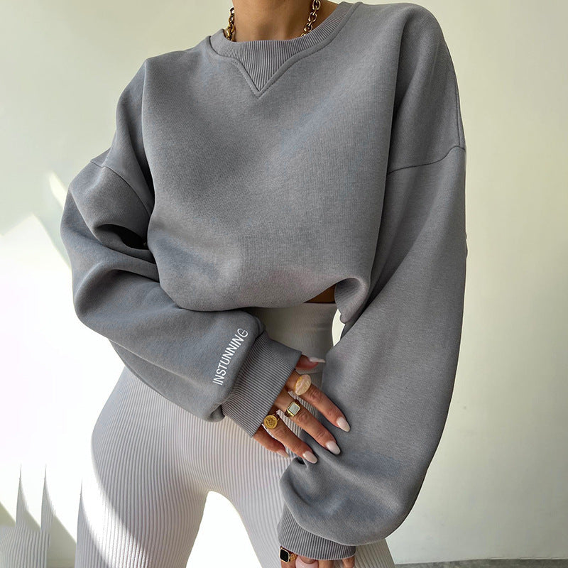 Pull décontracté ample et polyvalent pour femme
