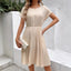 Summer Solid Color Pleated Dress
