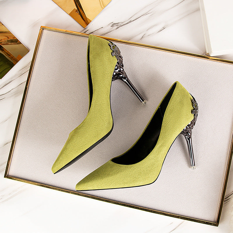 Escarpins sexy Super à talons hauts de 9,5 cm Chaussures de tempérament à talons hauts
