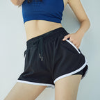 Short de sport taille haute pour femme