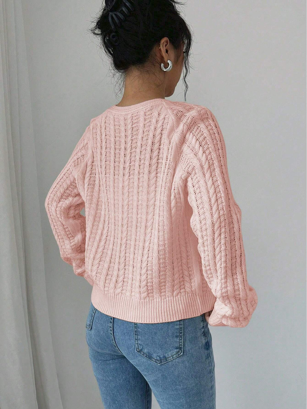 Pull en maille à manches longues pour femme
