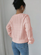 Pull en maille à manches longues pour femme