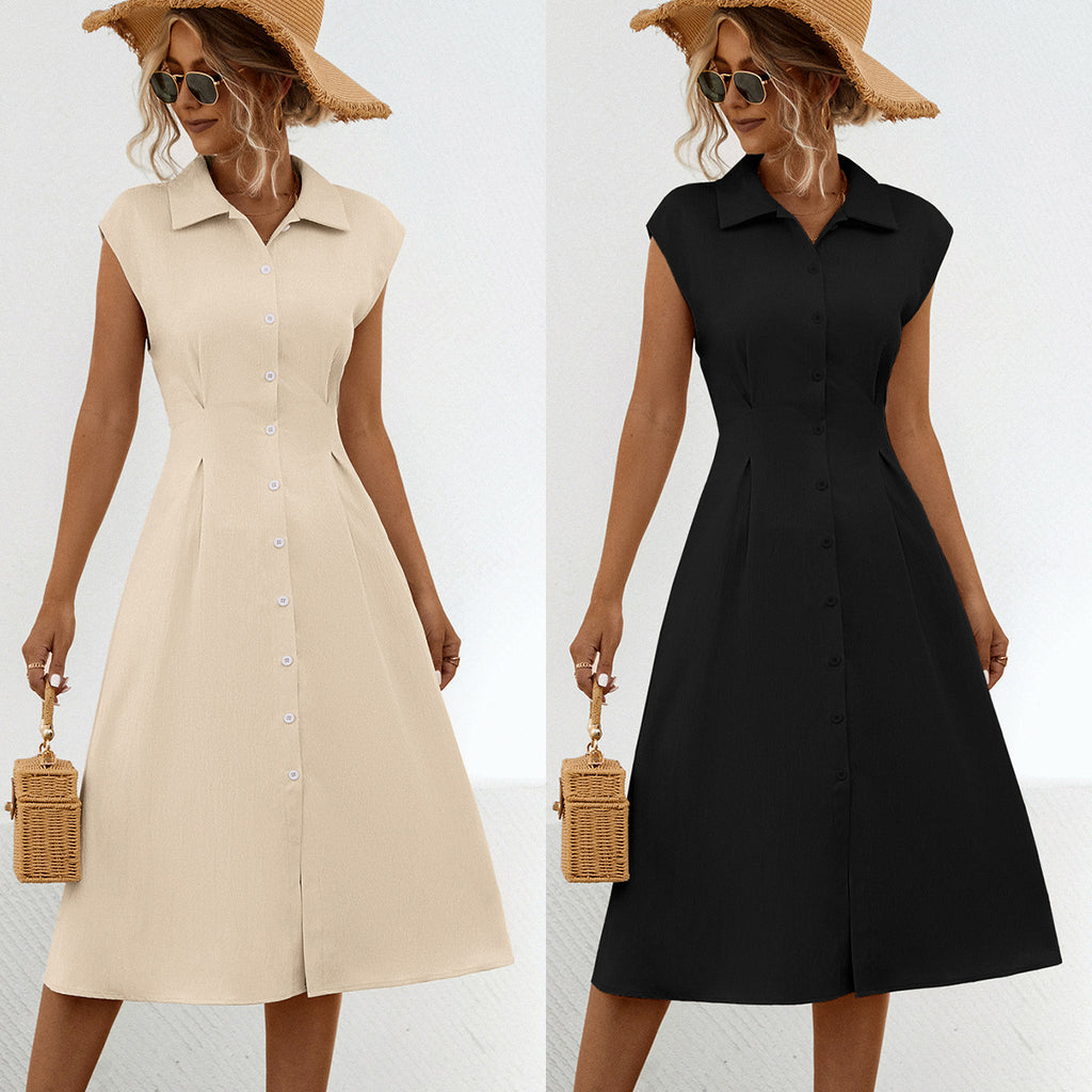 Robe chemise gilet pour femme