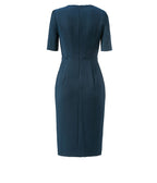 Formal Temperament Elegant And Intellectual Mid-sleeve Red Dress Women