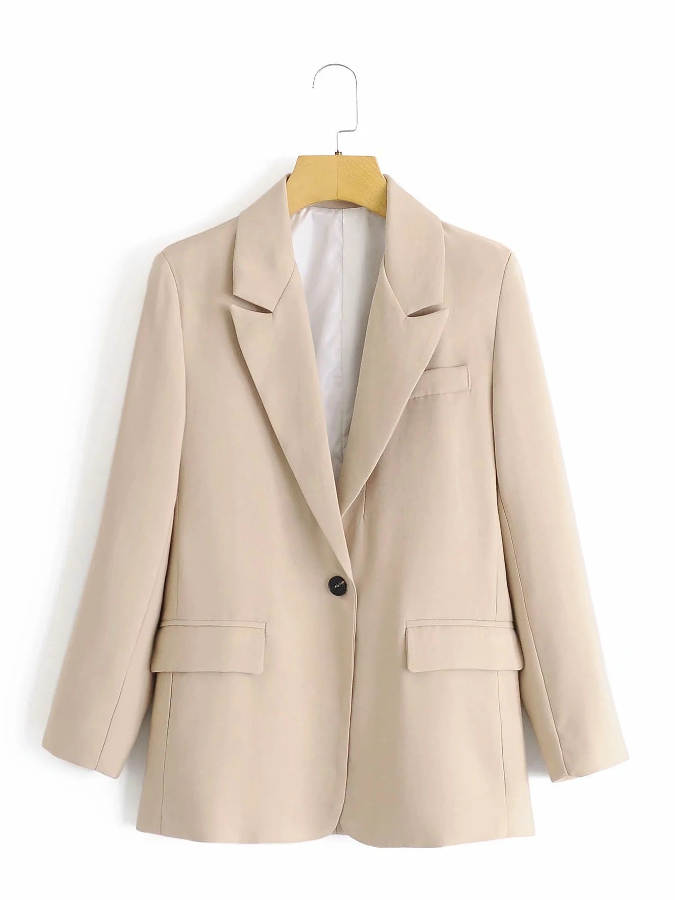 Blazer cintré, drapé, à boutons, qui s'accorde avec tout