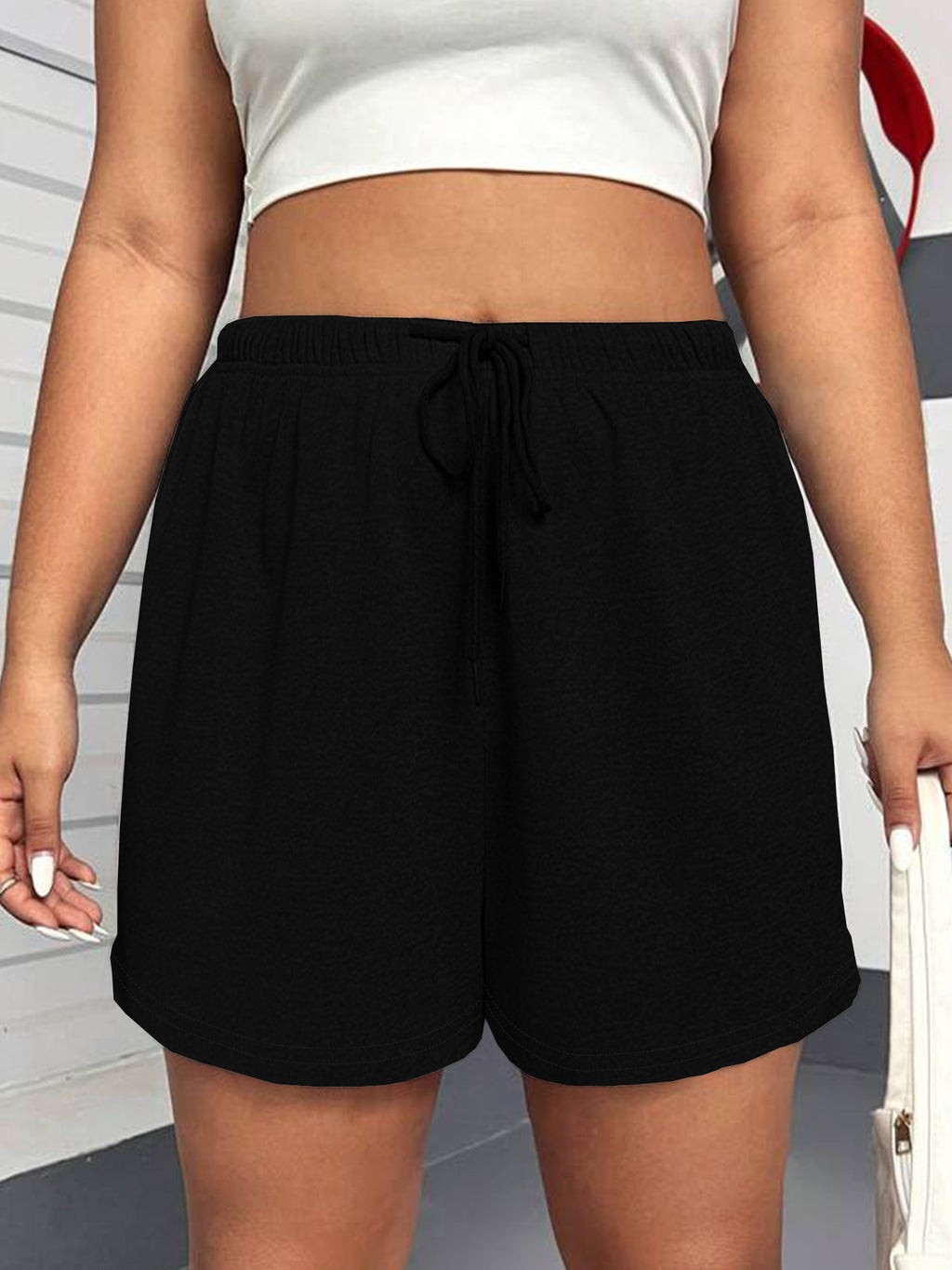 Shorts de sport pour femme avec cordon de serrage – Yoga et activités de plein air