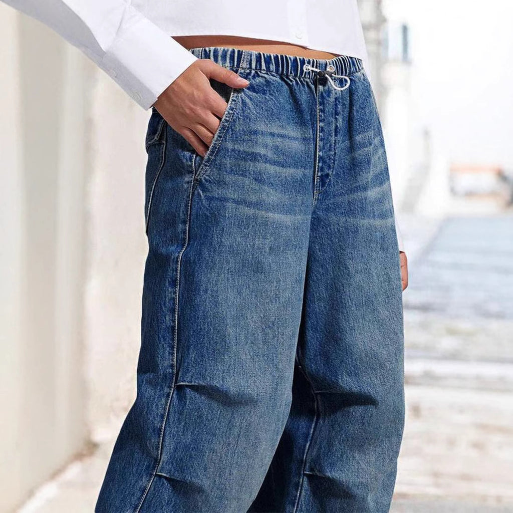 Jeans amples pour femmes de style européen et américain