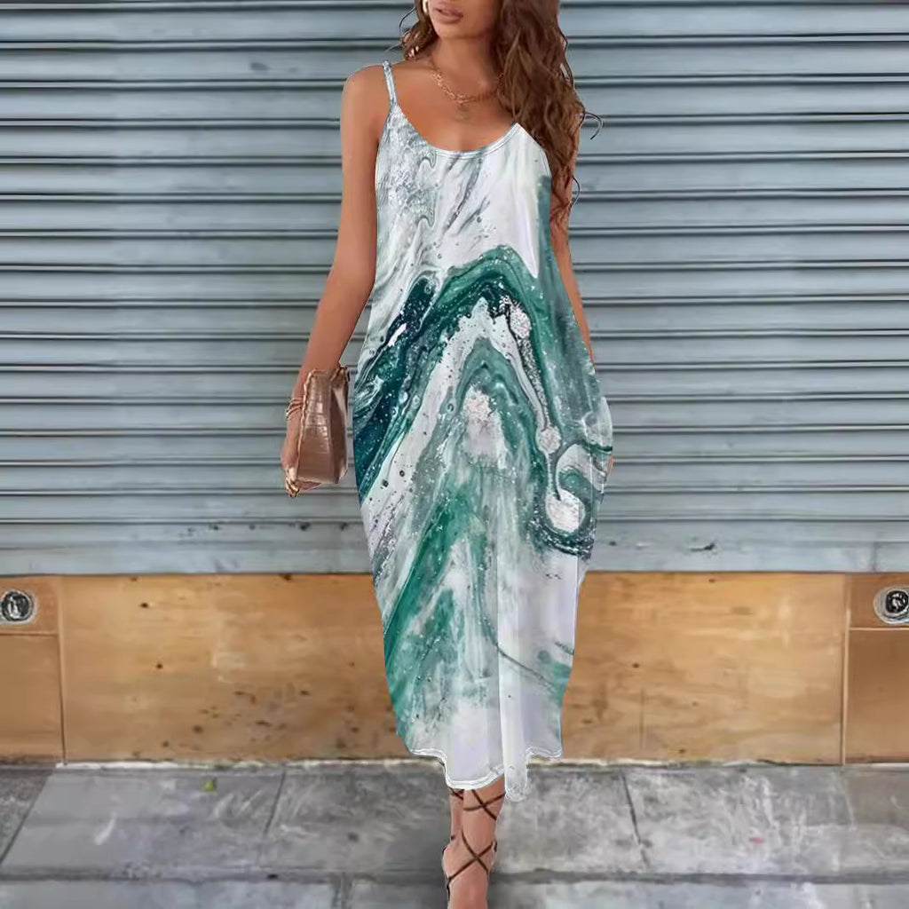 Robe ample à imprimé pour femme