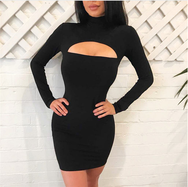 Robe d'automne femme sexy, sans bretelles, pour boîte de nuit Hover Image