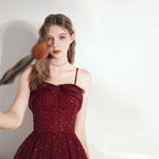 Jupe midi de mariée rouge pour femme
