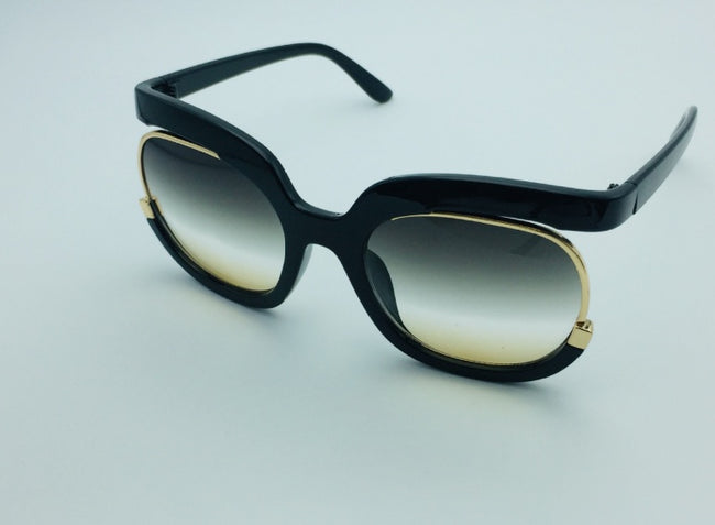 Lunettes de soleil pour femme, œil de chat, demi-cerclées Main Image