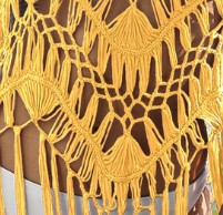 Robe de plage chemisier, bikini à pompons tricoté