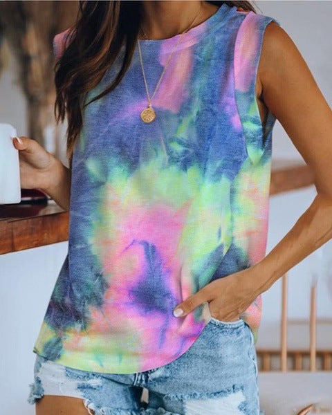 Débardeur imprimé tie-dye Main Image