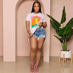 Shorts en jean pour femme de style personnel