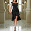 Robe femme à épaules dénudées, col en V, volants, taille plissée et fente