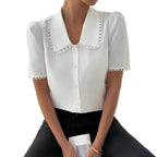 Chemisier en mousseline chic pour femme – collection Printemps