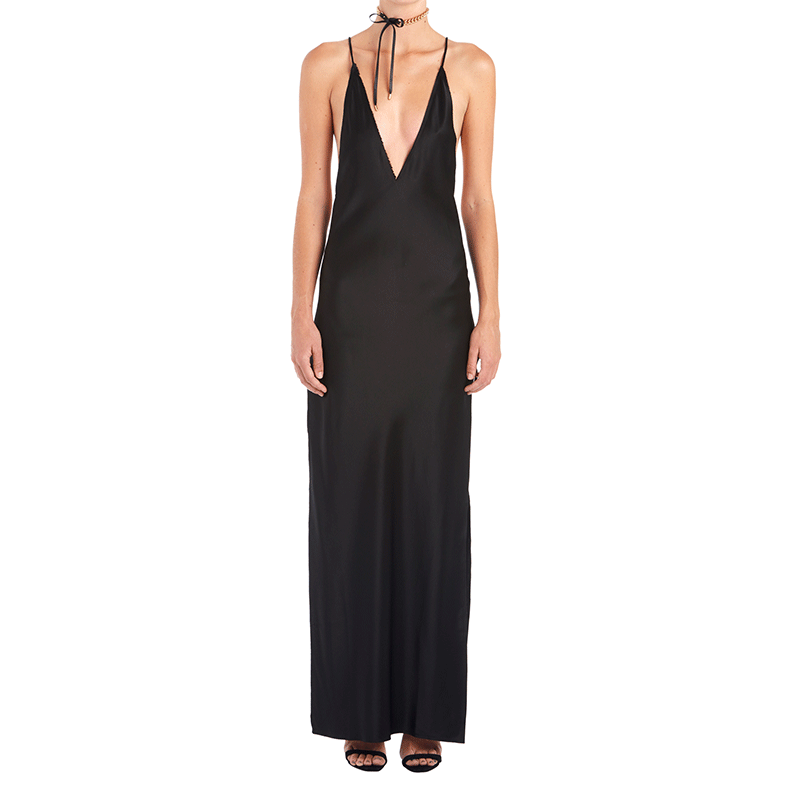 Robe de mariée dos nu à licou