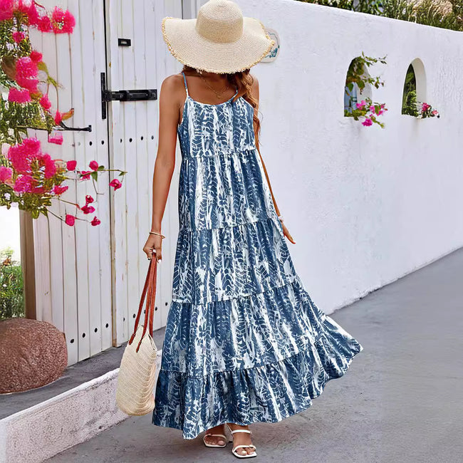 Robe à bretelles Tie-dye Hover Image
