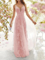 Explosive Sexy B-Neck Sleeveless Lace Wedding Dress