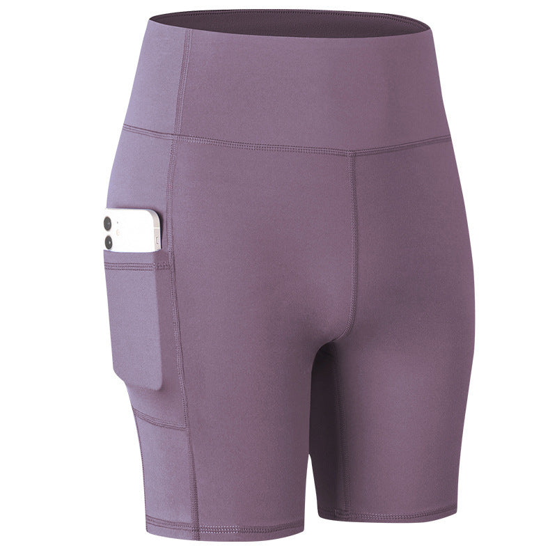 Nouveau Short de Yoga de Poche pour Femmes