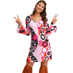 Robe imprimée hippie pour femme