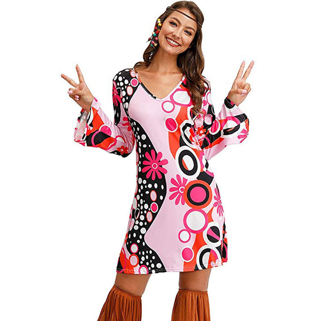 Robe imprimée hippie pour femme Hover Image