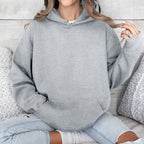 Chandail ample à capuchon multicolore pour femmes