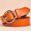La nouvelle ceinture rétro en cuir pur pour femme, ceinture en cuir à boucle ronde, ceinture fine pour femme.