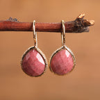 Boucles d'oreilles pendantes améthyste pour femmes