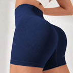 Shorts de yoga à rayures croisées, shorts de sport taille haute pour les fesses de pêche, pantalons de fitness gainants pour femmes, shorts de yoga