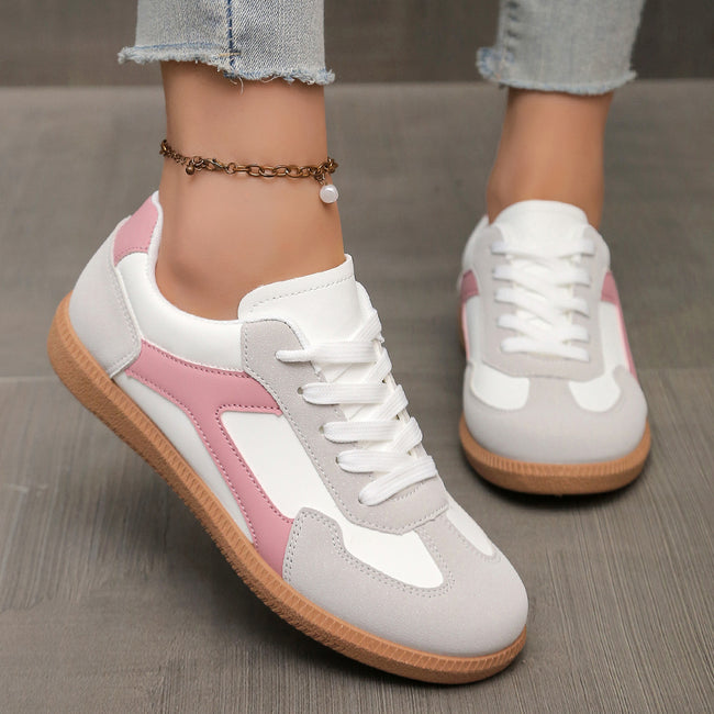 Baskets légères décontractées d'extérieur antidérapantes à lacets pour femmes, nouveau style automne Main Image