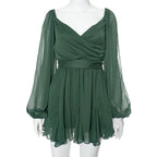 Robe courte ajustée unie pour femme