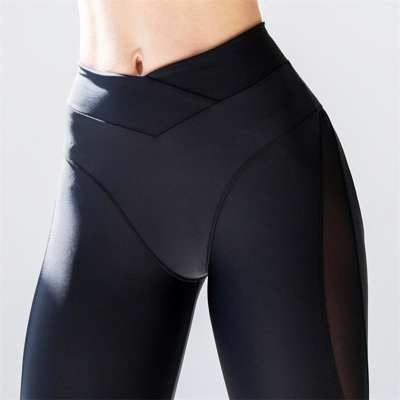 Nouveau Legging de sport élastique taille haute pour femme