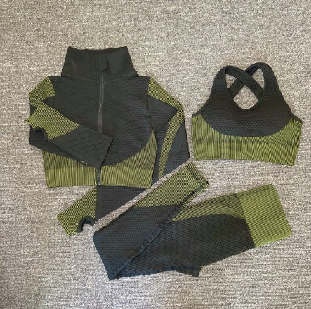 Ensemble de yoga pour femme, tenue de sport pour la gym