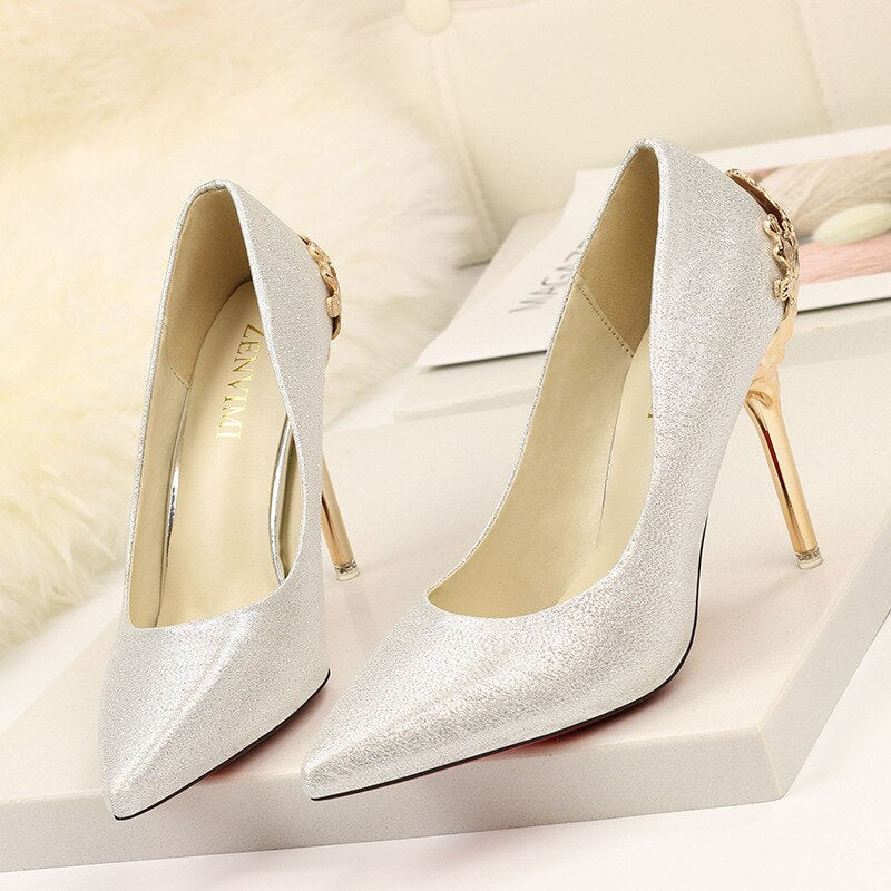 Escarpins sexy Super à talons hauts de 9,5 cm Chaussures de tempérament à talons hauts