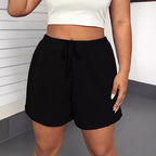 Shorts de sport pour femme avec cordon de serrage – Yoga et activités de plein air