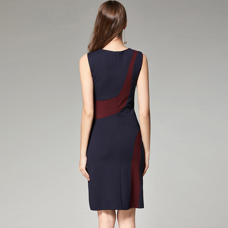 Robe débardeur de couleur contrastée universelle