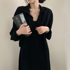 Retro Anti-aging Sling Dress Two-piece Set For Women