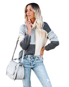 Nouveau Pull Col Montant Assorti Pull Ample Grande Taille pour Femme
