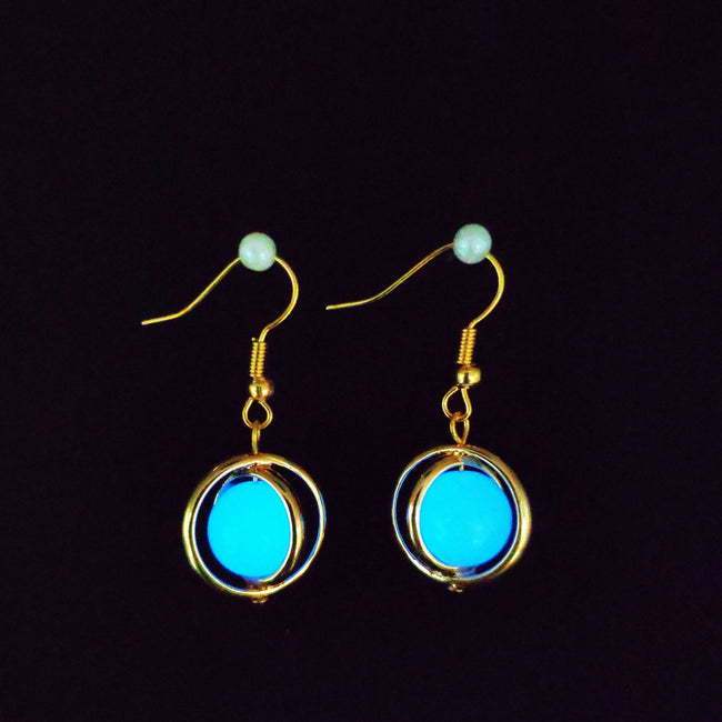 Boucles d'oreilles en alliage "Tempérament étoiles et lune" pour femmes Hover Image