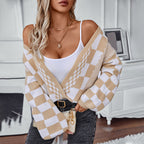 Pull pour femme ample à manches lanternes