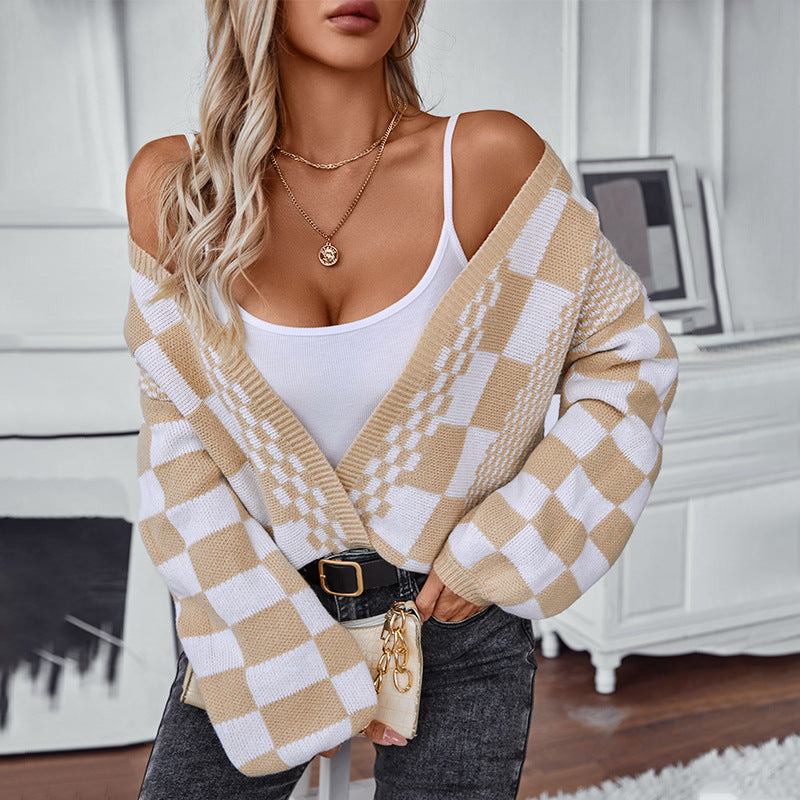 Pull pour femme ample à manches lanternes