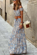 Robe sans manches à épaules dénudées style européen et américain
