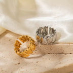 Bague de luxe légère style Instagram européen et américain pour femme, avec une touche haut de gamme
